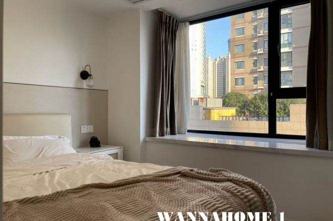 Spacious&Modern&Bright 1Bdr 1Bath Apt+W Nanjing Rd CBD+Nice Building+L7 Chang Ping Rd+Su Zhou Creek