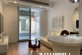 Modern&Spacious 1+1Bdrs 1Bath Apt+2F Walk Up+Taikoo Hui+Large Terrace+West Nan Jing Rd Metro