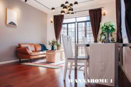 Spacious&Bright 1Bdr 1Bath Apt+Jing An Temple+Large Terrace+Nice Compound+3F Walk Up