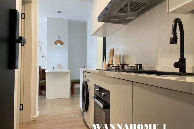 Modern&Spacious 1+1Bdrs 1Bath Apt+2F Walk Up+Taikoo Hui+Large Terrace+West Nan Jing Rd Metro