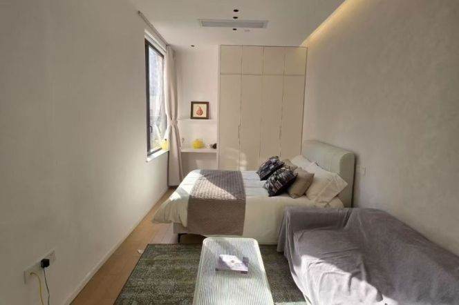 Brilliant high ceiling one bedroom Apt+gym+heating+central AC @Changping