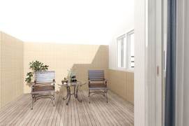 1br-terrace-3 minutes to Lines 3/4/9-Yishan Road