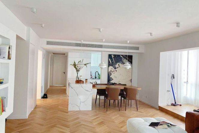 Changping Rd metro/3br2bt/central AC/floor heat/oven/dishwasher/free club/tennis court/pool