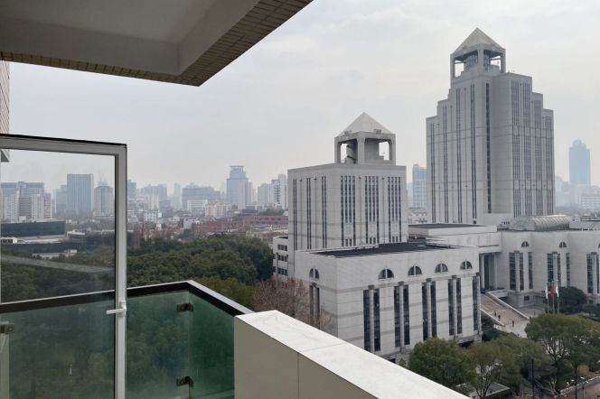 2Bdrs 2Baths/Modern&Bright/L10 Shanghai Library/Greenery View/Open Balcony/elevator