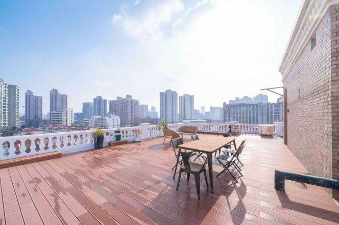 High Luxury Flat in Xujiahui.200㎡ Sky Terrace /Triple Metro / Whole-House Floor Heating 