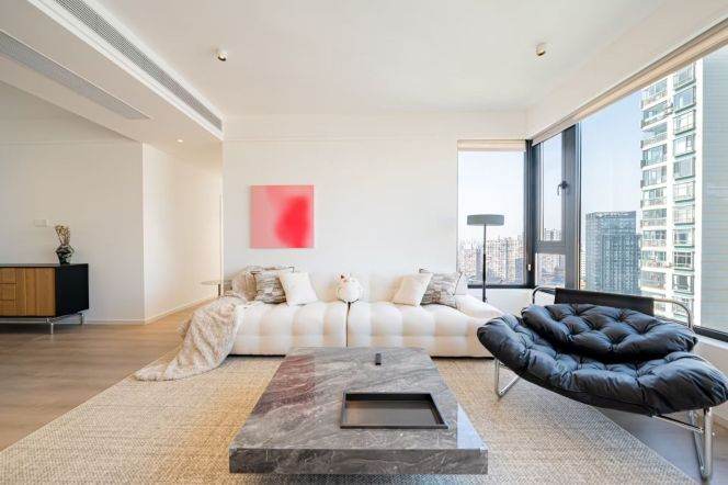  4Beds with Panoramic Suzhou River Views. Floor Heating  /Parking /Triple Metro Access