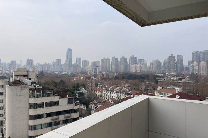 2Bdrs 2Baths/Modern&Bright/L10 Shanghai Library/Greenery View/Open Balcony/elevator