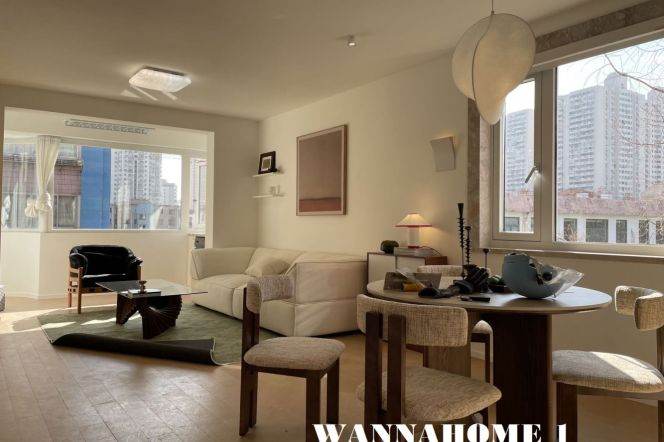 Spacious&Bright&Modern Elevator 2Bdrs 1Bath Apt+L10/11 Jiaotong Uni.+Quiet Compound+Large Balcony