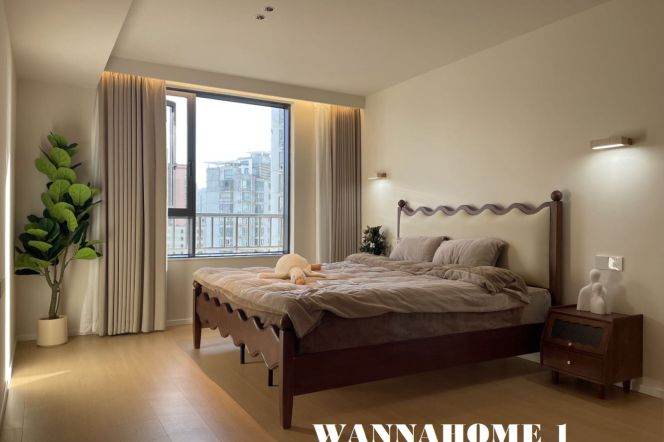 New&Modern&Spacious 1Br 1Bath Apt+Open Balcony+Awesome View+L3/4 West Yan An Rd Metro