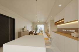 brand new big 3brs floor heating modern furniture nice view in Gubei 29K