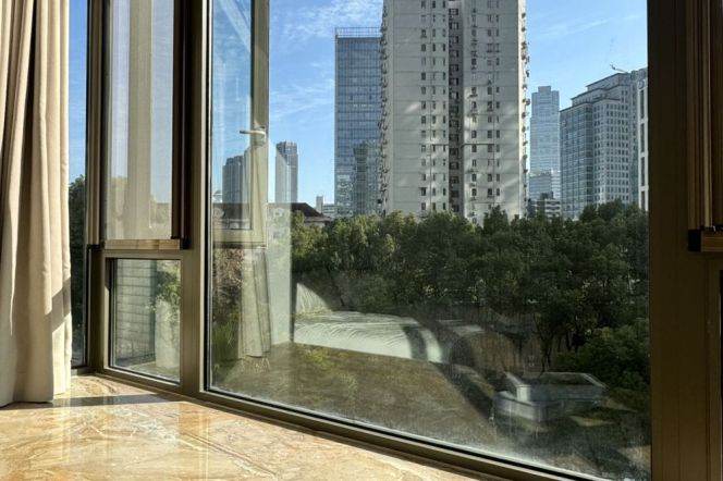 Suzhou Creek | Simple & Beautiful 1BR + Big windows | Hanzhong rd metro | Green view