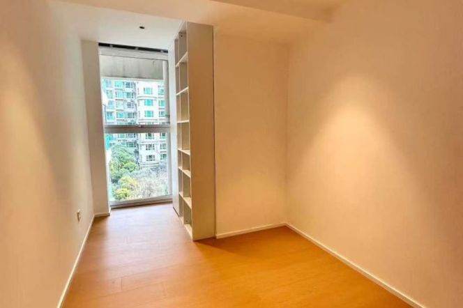 L 2/11 Jiangsu Road Metro Station, facing south, with outdoor and floor-to-ceiling windows