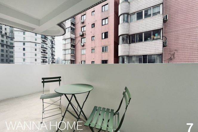 Exquisite Renovation/Jiangsu Rd/Open Balcony/French Windows/Large Storages/Heater/Cozy2br