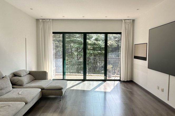 modern big 3brs balcony green view in Yandlord Huang pu river IFC line 2,9,14 only 19K