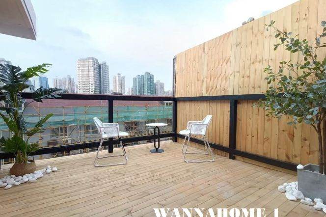 Spacious&Well-Designed 1Bdr 1Bath Apt+Closkroom+L2/11 Jiang Su Rd+Large Terrace+Nice View+7F Walk Up