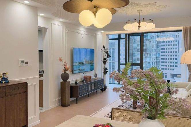 Xiaomanmen/2br2bt/central AC/floor heat/oven/bathtub