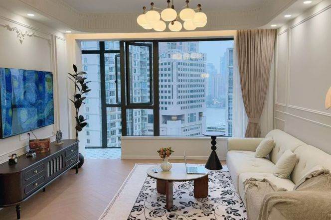 Xiaomanmen/2br2bt/central AC/floor heat/oven/bathtub