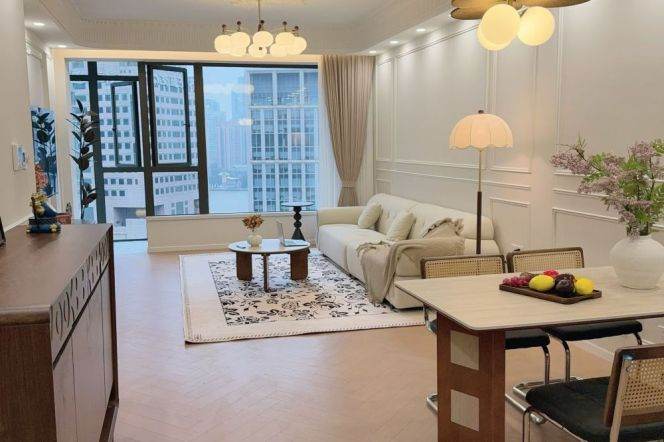 Xiaomanmen/2br2bt/central AC/floor heat/oven/bathtub