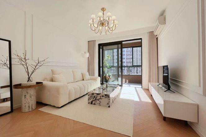 Morden&Bright 2Bdrs 1Bath/Floor heating/2 Balconies @Langao Rd &Line 7