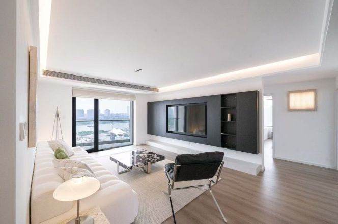 modern big 3brs floor heating open balcony great river view beside Huang pu river 28.5K