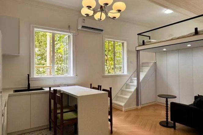 Furnished 1br w/ proper open kitchen-Jing'an Temple