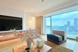 Lujiazui/3br3bt/central AC/floor heat/oven/dishwasher/tennis court/pool