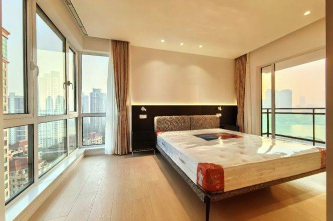 modern 3brs very good river view floor heating balcony beside Huang pu river 29K