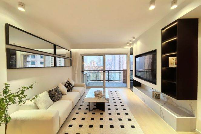 modern 3brs very good river view floor heating balcony beside Huang pu river 29K