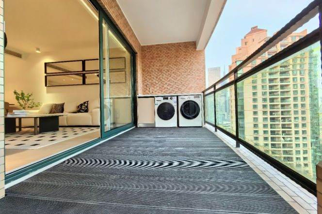 modern 3brs very good river view floor heating balcony beside Huang pu river 29K