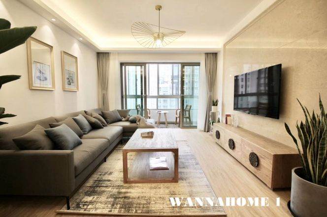 Top Compound+Jing An Temple+ Modern&Spacious&Bright 2Bdrs 2Baths Apt+Free Club+Terrace