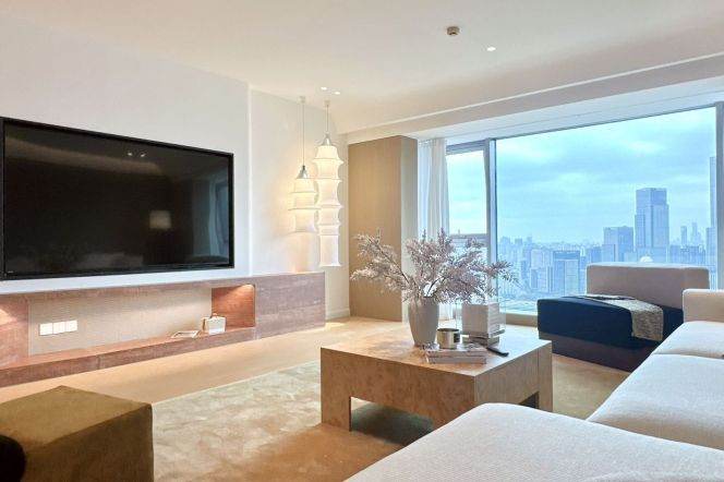 brand new suoer modern big 3brs floor heating  great river view beside Huang pu river 55K