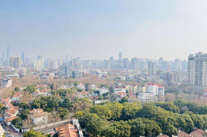 modern 3brs wall heating nice view open balcony beside Shanghai library 