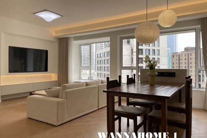 L2/11 Jiang Su Rd+Spacious&Bright 2Bdrs 1Bath Apt+Jing An Temple+L14 Wu Ding Rd+Nice Compound