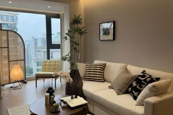Suzhou Creek | Zhenping rd metro L3/4/7 | Modern 1BR +River view + Heating