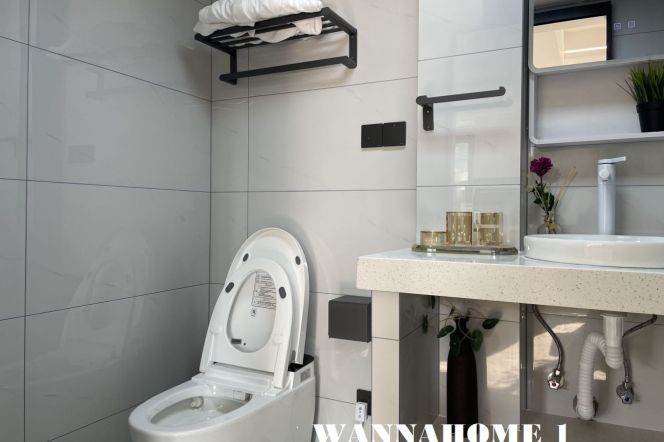 Really Bright&Modern&New&Spacious Elevator 2Bdrs 1Baths Apt+Jing An Temple+Large Closets