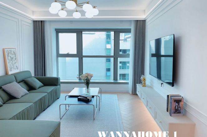 Top Compound+Jing An Temple+ Modern&Spacious&Bright 2Bdrs 2Baths Apt+Free Club