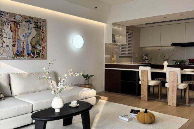 Suzhou Creek | Simple & Beautiful 2+1BR + Big windows | Hanzhong rd metro | 38F Good view