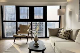Suzhou Creek | Simple & Beautiful 2+1BR + Big windows | Hanzhong rd metro | 38F Good view