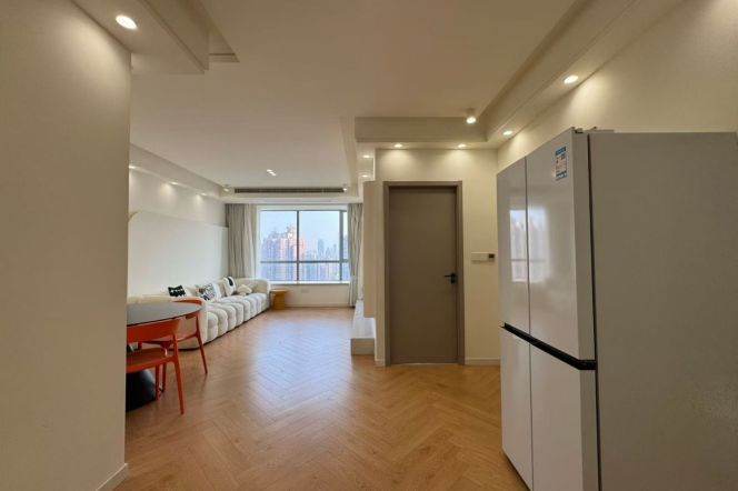 1 Big Br with Floor Heating/Central ac/Oven, 80 sqm @ Changshou metro L7&13