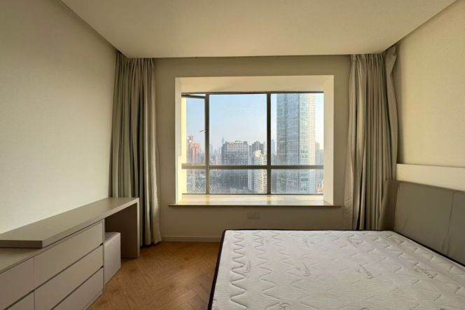 1 Big Br with Floor Heating/Central ac/Oven, 80 sqm @ Changshou metro L7&13