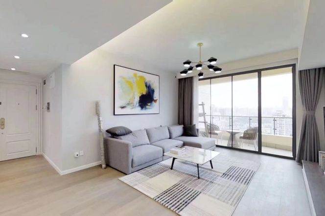 modern big 3brs floor heating modern furniture open balcony near Taikoo hui line 2,12,13