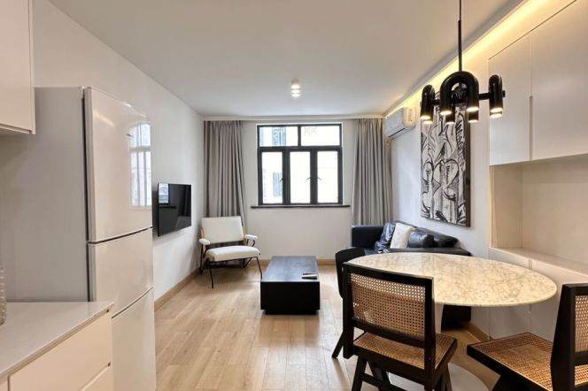 modern 2brs floor heating modern furniture on Wu kang road near Jiao tong university 1.2K