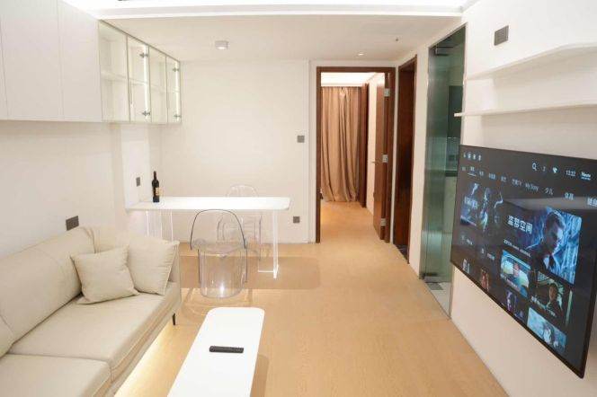 1 Br with Open Balcony, Floor Heating/Central ac/Oven, 80 sqm @ West Nanjing metro L2