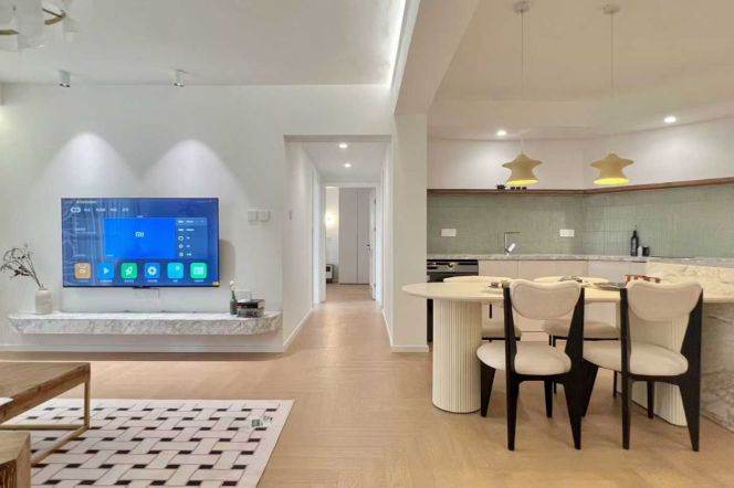 Sanhe Garden floor heat 2+1brs/2lr/2ba apt with balcony; L7/2