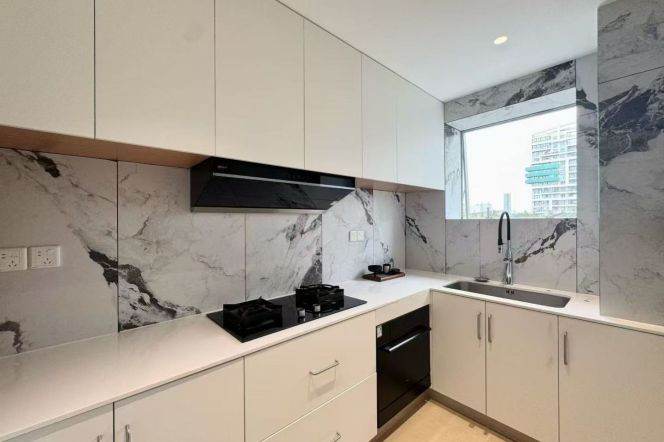 modern 2brs floor heating open balcony modern furniture beside Century park 22K