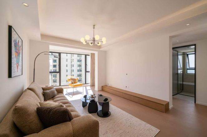 modern 2brs floor heating modern furniture near Xujiahui line 1,9,11 and Xujiahui park