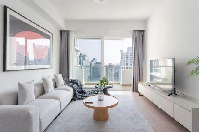 modern 3brs floor heating open balcony nice view beside Huang pu river line 2,9,14 only 28K