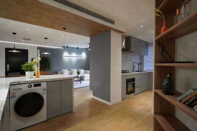 modern big 2brs open balcony wall heating near Su zhou river line 13,14 shopping mall 20K 