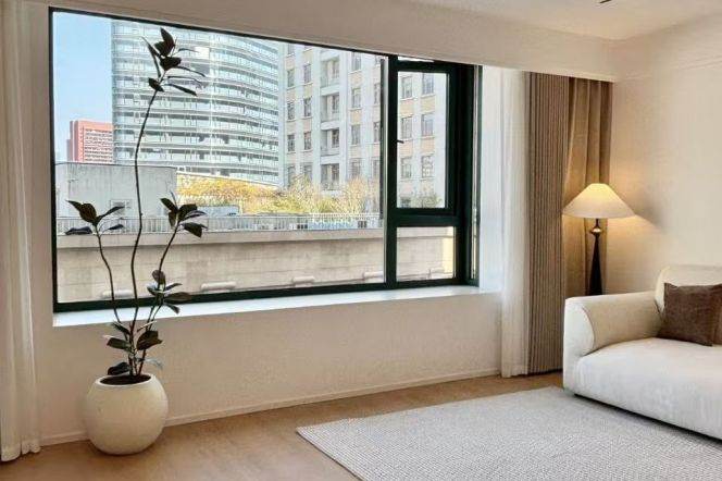 xujiahui 2Beds with floor Heating. Soundproof Views/ Smart Home /Line 1.9.11.3.4.10