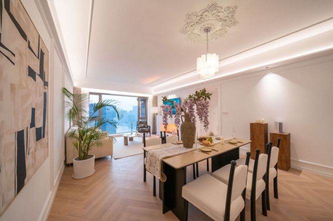 Lujiazui/2br2bt/central AC/floor heat/oven/dishwasher/dishwasher